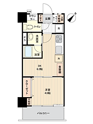 福寿マンション 1DKの間取図画像