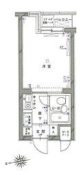 日神パレス戸塚 1Kの間取図画像