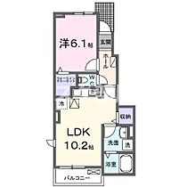 ティープラント飛鳥 105 ｜ 京都府綾部市井倉町梅ケ畑8-4（賃貸アパート1LDK・1階・41.02㎡） その2