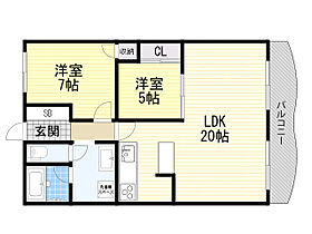 アパルトマン北千里  ｜ 大阪府吹田市上山田1番12号（賃貸マンション2LDK・4階・71.46㎡） その2