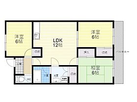 清涼ハイツ 204 ｜ 大阪府吹田市山田東１丁目34番1号（賃貸マンション3LDK・2階・67.00㎡） その2