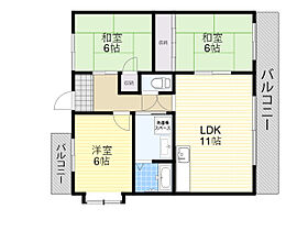 メイカーサ千里パート2 301 ｜ 大阪府吹田市五月が丘北5番10号（賃貸マンション3LDK・3階・64.00㎡） その2