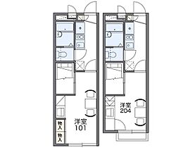 スカイヒルズ  ｜ 大阪府茨木市南春日丘５丁目（賃貸アパート1K・2階・22.35㎡） その2