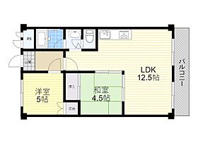 ハイツ多田  ｜ 兵庫県川西市新田１丁目（賃貸マンション2LDK・2階・50.76㎡） その2