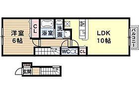 ヴィオラ東多田壱番館  ｜ 兵庫県川西市東多田２丁目4番36号1（賃貸アパート1LDK・2階・42.37㎡） その2