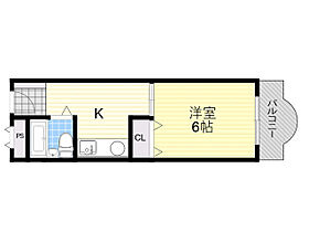 TAハウス  ｜ 大阪府池田市荘園２丁目（賃貸マンション1K・3階・21.87㎡） その2