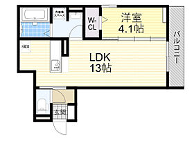 アリビオ蛍池  ｜ 大阪府豊中市螢池北町１丁目6番（賃貸アパート1LDK・2階・41.03㎡） その2