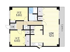 桃山台グリーンハイツ  ｜ 大阪府豊中市新千里南町２丁目（賃貸マンション2LDK・3階・71.25㎡） その2