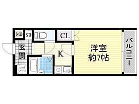 プチハイツ服部 303 ｜ 大阪府豊中市服部西町１丁目（賃貸マンション1K・3階・20.90㎡） その2