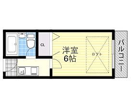 清水M1  ｜ 大阪府茨木市清水１丁目24番17号（賃貸アパート1K・2階・18.00㎡） その2