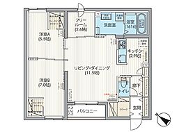 エフュート宮の沢 3階3LDKの間取り
