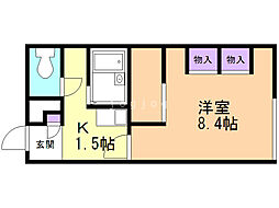 レオパレス宮の沢駅前 1Kの間取図画像