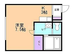 HiLLSLa.LUMIERE 1Kの間取図画像