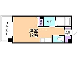 第5宏友ハイツ ワンルームの間取図画像