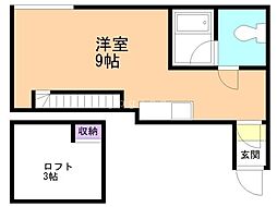 プレジデント・N ワンルームの間取図画像