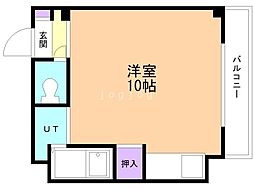 フィール琴似 ワンルームの間取図画像