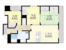 大阪府吹田市豊津町（賃貸マンション3LDK・4階・72.70㎡） その2