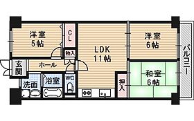 大阪府吹田市江坂町４丁目（賃貸マンション3LDK・2階・63.64㎡） その2