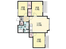 大阪府大阪市東淀川区小松４丁目9番2号（賃貸マンション3LDK・2階・55.27㎡） その2