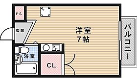 HOUSE 1  ｜ 大阪府箕面市粟生間谷東５丁目（賃貸マンション1R・1階・19.80㎡） その2