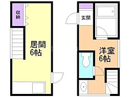 メゾンド真駒内 1DKの間取図画像