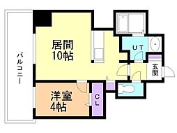 ビブレス月寒中央ステーション 1LDKの間取図画像