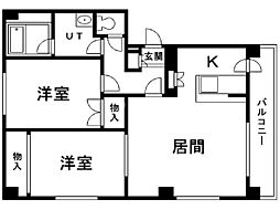 正和マンション 2LDKの間取図画像