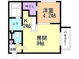 SORTE117 1LDKの間取図画像