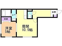 シェラトン北広島 1LDKの間取図画像