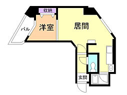 パークヒルズ澄川4-2 1LDKの間取図画像