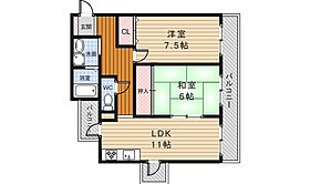 大阪府箕面市半町３丁目11番17号（賃貸マンション2LDK・3階・55.00㎡） その2