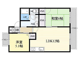 大阪府箕面市小野原東３丁目3番1号（賃貸アパート2LDK・2階・54.80㎡） その2