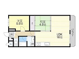 兵庫県川西市萩原３丁目（賃貸マンション2LDK・3階・56.00㎡） その2