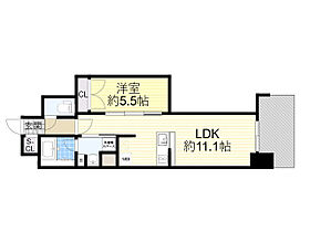 大阪府大阪市淀川区宮原１丁目1番（賃貸マンション1LDK・6階・34.63㎡） その2