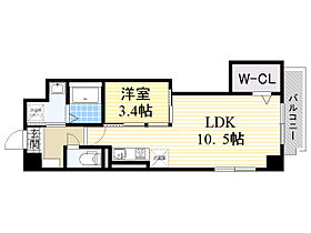 大阪府吹田市南吹田１丁目15番17号（賃貸マンション1LDK・2階・36.98㎡） その2