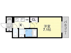 大阪府吹田市岸部中４丁目（賃貸マンション1K・2階・23.40㎡） その2