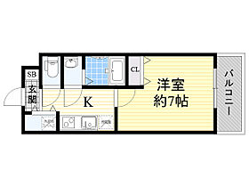 大阪府池田市槻木町（賃貸マンション1K・6階・25.04㎡） その2