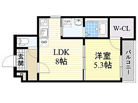 大阪府大阪市東淀川区小松５丁目（賃貸アパート1LDK・1階・35.00㎡） その2