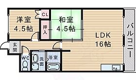 大阪府豊中市浜１丁目（賃貸マンション2LDK・3階・60.00㎡） その2