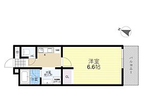 大阪府吹田市寿町２丁目12番4号（賃貸アパート1K・3階・22.08㎡） その2