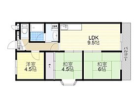 兵庫県川西市萩原３丁目（賃貸マンション3LDK・3階・56.00㎡） その2