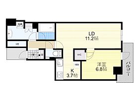 大阪府豊中市新千里東町１丁目（賃貸マンション1LDK・37階・52.65㎡） その2