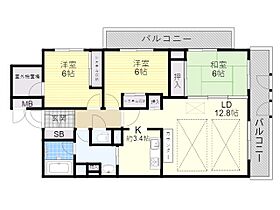 大阪府吹田市山田東３丁目（賃貸マンション3LDK・4階・78.20㎡） その2