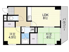 大阪府豊中市服部南町２丁目（賃貸マンション2LDK・7階・50.00㎡） その2