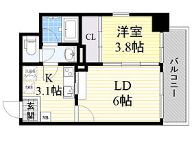 大阪府大阪市淀川区塚本２丁目（賃貸マンション1LDK・2階・29.40㎡） その2