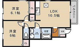 大阪府豊中市春日町２丁目（賃貸アパート2LDK・1階・51.15㎡） その2