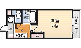 大阪府箕面市粟生間谷西７丁目9番5号（賃貸アパート1K・3階・22.68㎡） その2