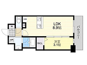 大阪府吹田市垂水町１丁目（賃貸マンション1LDK・5階・31.20㎡） その2