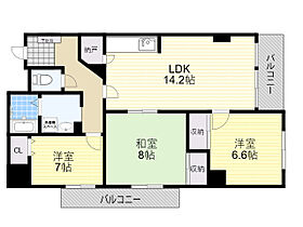 大阪府吹田市南金田１丁目（賃貸マンション3LDK・8階・81.35㎡） その2