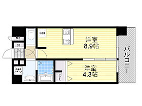 大阪府大阪市淀川区十八条１丁目（賃貸マンション1LDK・10階・32.00㎡） その2